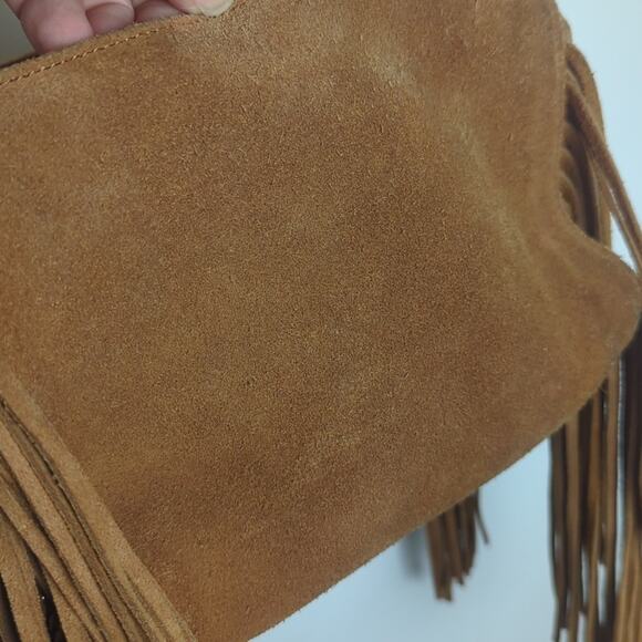 Y2K Suede Boho Western Tassel Crossbody Bag - Picture 4 of 14